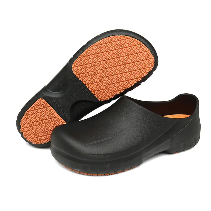 Zapatillas de trabajo de cocina de Chef para hombre, zuecos transpirables de verano, sandalias antideslizantes, Unisex - 1