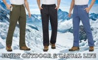 MAGCOMSEN-pantalones de nieve impermeables para hombre, pantalones de trabajo de senderismo, forro polar, pantalones de Snowboard de esquí de concha suave - details 1