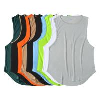 Camisetas deportivas sin mangas de secado rápido para hombre, camisetas sin mangas de malla para correr, entrenamiento, baloncesto, chalecos de gimnasio holgados, verano, maratón - details 7
