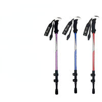 Bastones de senderismo ultraligeros para adulto y niño, bastón plegable para caminar, acampada, familia, 62-135cm - details 0