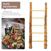 Escalera de bambú para exteriores, dispositivo de alimentación de sashimi, mini bandeja de sushi, artículos decorativos, pasamanos de templo - details 3