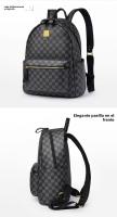 Mochila de gran capacidad para mujer, mochila pequeña versátil de cuero suave impermeable, bolsa de viaje al aire libre - details 17