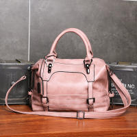 Bolso De Gran Capacidad Para Mujer, Bolso De Mujer De Cuero De Cera De Aceite, Bolso De Mensajero De Hombro. - details 10