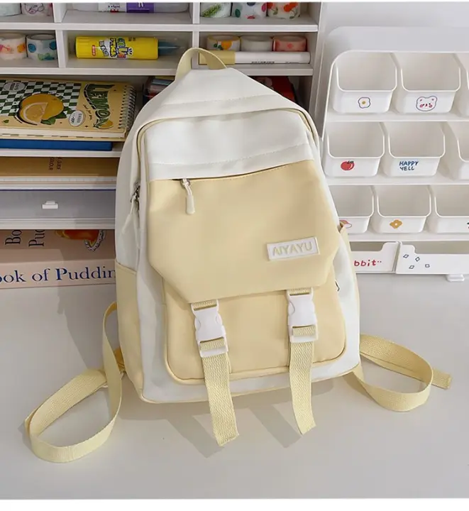 Mochila Escolar Universitaria Fresca y Dulce Diseño Viajero Lindo Material de Lining de Nylon - 1