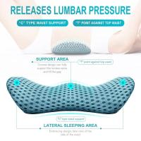 Cojín de Espalda Baja de Espuma de Memoria Almohada de Apoyo Lumbar para Cama, Asiento de Coche - details 5