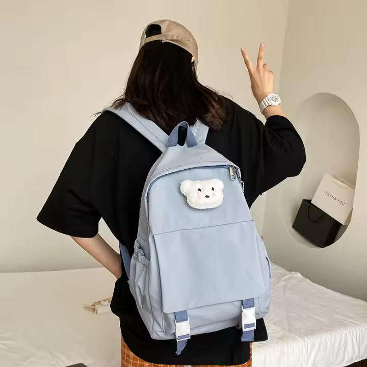 Mochila de Estudiante Dibujos Animados Casual, Linda, Gran Capacidad, Transpirable, Impermeable, Resistente al Desgaste, Antirrobo, Reductor de Carga - 1