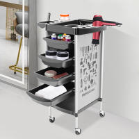 Carro de peluquería para salón, herramienta móvil para salón de peluquería, estante de almacenamiento organizador para el hogar - details 2