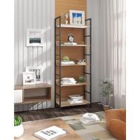 Estantería de 6 Niveles Alta Almacenamiento de Madera y Metal para Sala de Estudio - details 17