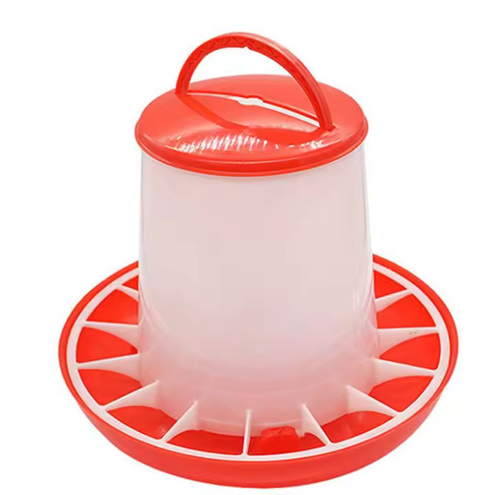 Cubo portátil automático, alimentador de aves de corral, bebida, agua, comida, pájaro, codorniz, pollo - 1