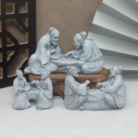 Estatuilla de piedras de arena de ajedrez en miniatura, adorno de Acuario, jardín de hadas, bonsái, Rockery, paisaje nórdico, decoración de habitación - details 4