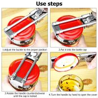 Abridor de latas de manivela, herramienta Manual Universal con cuchillas afiladas, utensilios de cocina, 2 piezas - details 6