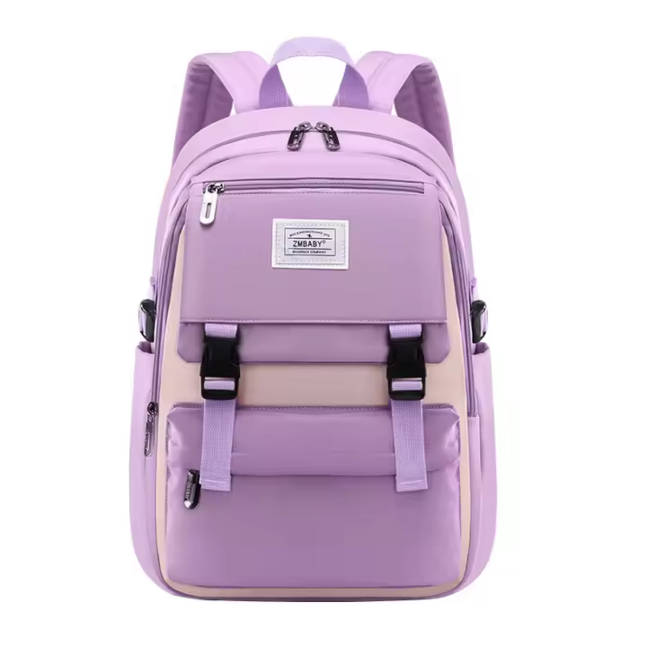 Mochila escolar para niñas en la escuela secundaria, mochila de mayor capacidad para estudiantes universitarios, bolsa de libros para adolescentes, material exterior de nailon - 1