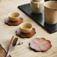 Posavasos de madera de palisandro duradero, diseño de pétalos 3D, alfombrilla para bebidas, redonda, resistente al calor, almohadilla para taza de café, almohadilla antideslizante para mesa - details 0
