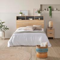Cabecero de cama Zeus 95 cm con almacenaje Roble, 2 puertas 9 huecos - details 1