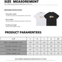 Nueva colección de verano con logotipo impreso frontal, camiseta deportiva de algodón puro con cuello redondo para hombre, camisa informal de estilo básico para pareja - details 12