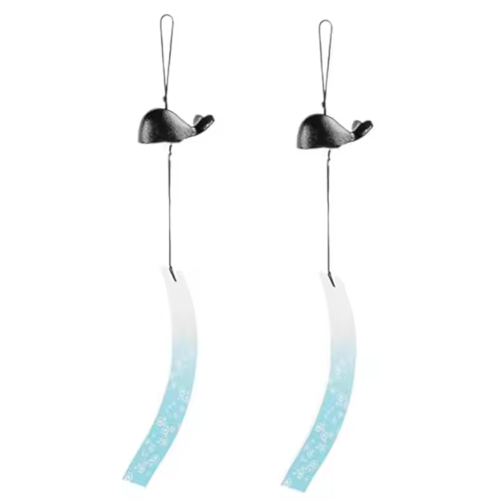 Campanas de viento de hierro fundido para exteriores, estilo japonés, tono profundo, Rima Natural - 1