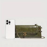 Bolso Cruzado de Verde Elegante Hardware Dorado Correa Ajustable Bolso Versátil para Mujeres - details 7