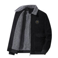 Chaquetas gruesas de lana para hombre, abrigo de PANA con cuello de piel a la moda, prendas de vestir militares informales, novedad de otoño e invierno, 2024 - details 3