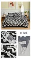 Juego de ropa de cama en blanco y negro, edredón individual con funda de almohada para cama doble, sabanas, cama matrimonial, Queen/King - details 18