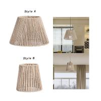 Sombrilla De Lámpara Colgante Estilo Retro Tejida En Rotura Para Cocina Hall Comedor Estilo Rústico Farmhouse Cubierta De Candelabro - details 3