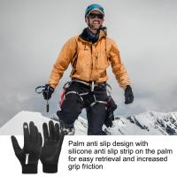 Toucreen-guantes reflectantes antideslizantes para bicicleta, manoplas cálidas a prueba de viento para entrenamiento, esquí, clima frío, Invierno - details 2