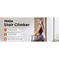 HitGo Stepper plegable - Escalador de escaleras vertical para gimnasio en casa, equipo de entrenamiento cardiovascular de cuerpo completo con manillar ajustable - details 0