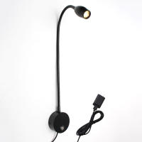 Interruptor táctil regulable, 3 modos de Color, 10 Luces de lectura LED de brillo, cuello de cisne Flexible, luz de pared para cabecera de cama - details 2