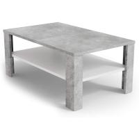 Mesa de sofá con estante, mesa de centro, mesa central, madera ecológica, diseño moderno, medidas: 100 x 60 cm - details 13