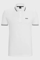 Polo de Algodón Corto BOSS Moda para Hombres en Negro - details 2