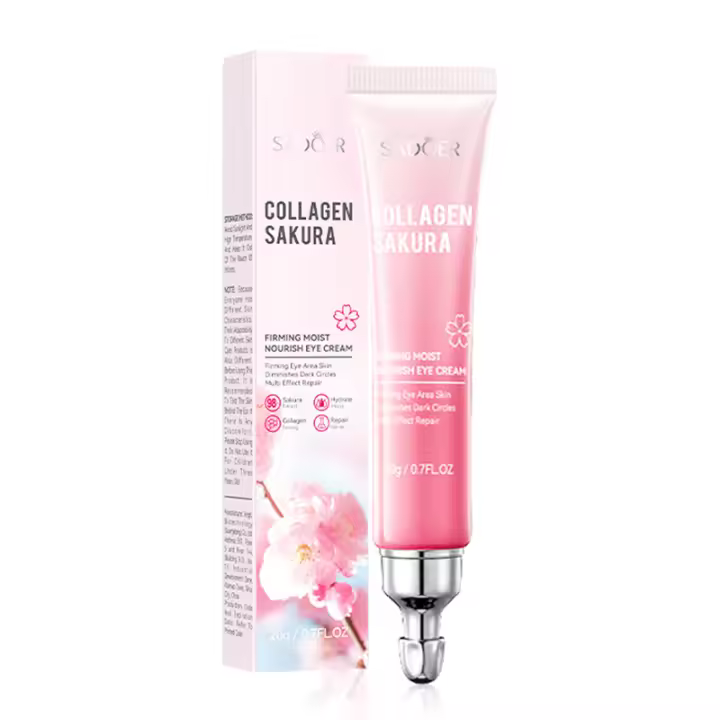 Crema de Ojos de Sakura SADOER Anti-dark Circles, Anti-envejecimiento, Hidratante 1/2/3pcs - 1