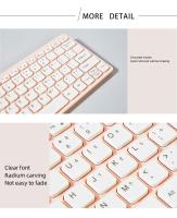 Juego combinado portátil de 2,4G, mini teclado y ratón para ordenador portátil, Mac, escritorio, TV, inteligente, PS4 - details 5