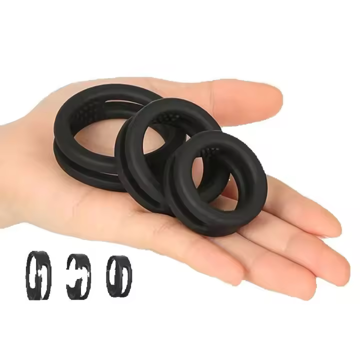Anillo masculino Leten para retrasar la eyaculación, bola de unión escrotal, anillos para hombre, anillo de silicona, juguete sexual para hombres - 1