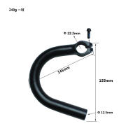 Reposabajo para bicicleta, nueva montaña, bicicleta de carretera modificada, mango elevado, aleación de aluminio - details 0