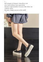 Malla transpirable pequeños zapatos blancos nuevos zapatos individuales casuales de las mujeres plataforma zapatos de tablero de color sólido zapatos de mujer versátiles - details 15