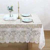 Mantel de campo blanco Ense bodas, mantel de recepción bordado vintage, decoración bohemia para vacaciones, - details 1