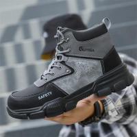 Zapatos de Seguridad de Acero Zapatillas Deportivas con Punta de Acero Indestructibles para Sitio de Construcción Moda de Alta Calidad - details 28