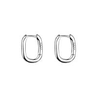 Aretes de Acero Inoxidable Gruesos Diseño Ovalado Elegante para Mujeres Joyería Punk Distintiva - details 5