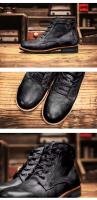 2024 Productos de diseño Street British Dress Zapatos de moda Botas de cuero PU para hombres - details 16