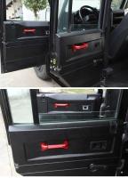 Para 2004-2018 Land Rover Defender 90 110 130 manija de puerta de estilo negro de aleación de aluminio accesorios de interior de coche - details 7