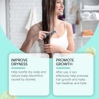 El spray para el cuidado del cuero cabelludo con romero nutre suavemente y repara el cabello fuerte, flexible, brillante y radiante - details 4