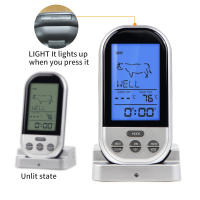 Sonda Digital inalámbrica para carne, termómetro para horno, parrilla, ahumador, barbacoa, alimentos, temporizador, alarma, herramientas de cocina - details 7