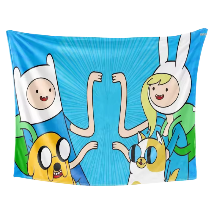 Manta de franela de Anime Adventure Finn Explore Time, manta ligera y acogedora, manta cálida para cama, sofá y sofá - 1
