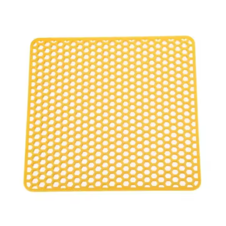 Protectores plegables de silicona para fregadero, tapete antideslizante de drenaje rápido para secado de platos, mantel individual aislante resistente al calor para escritorio - 1