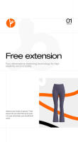 Pantalones de yoga acampanados de cintura alta con levantamiento de glúteos, leggings deportivos transpirables sin costuras para fiesta desnuda - details 1