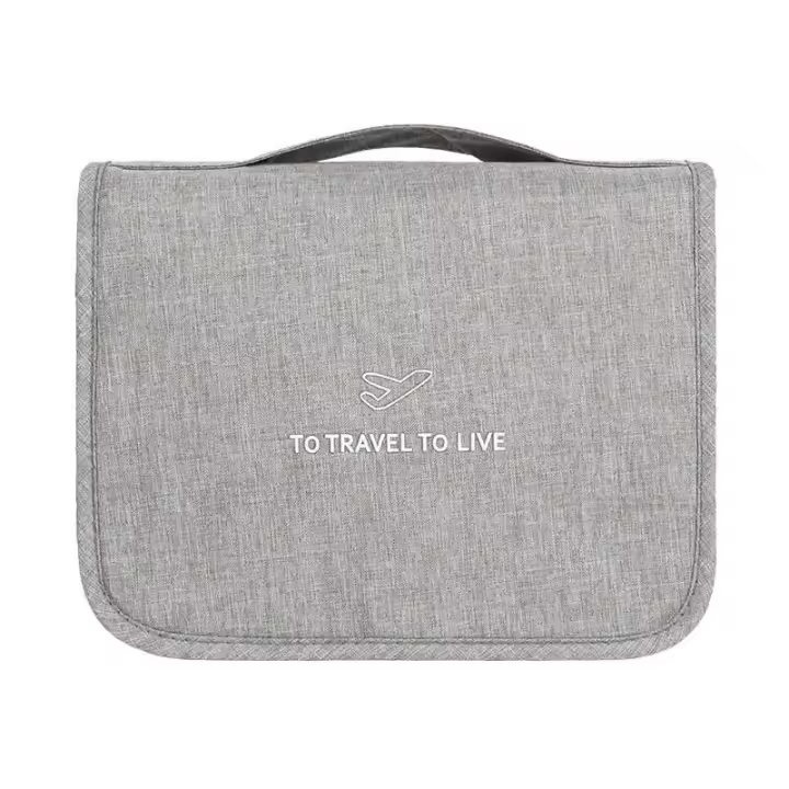 Bolsa de Almacenamiento de Higiene Personal Portátil Gancho Resistente para Informáticos y Cosméticos Ideal para Viajes - 1