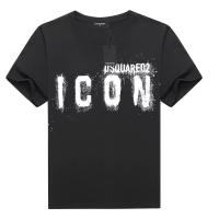 Dsquared2 camiseta con estampado de letras para hombre, camiseta de manga corta de algodón con chorro de tinta, corte ajustado - details 6