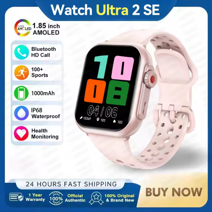 2025 Reloj inteligente Nuevo Reloj inteligente para mujer 1,85 pulgadas AMOLED Bluetooth Call Watch 100+modo deportivo 1000 mAh batería grande Fitness Tracker Impermeable Deporte Reloj inteligente Moda Damas Hombres Smartwatch Mujer - 1
