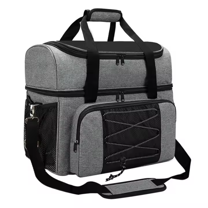 Bolsa de bolas de bolos, bolso de mano con compartimentos acolchados, espacio Extra para 1 par de bolos, A - 1