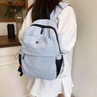 Mochila deportiva de nailon pequeña y sencilla, bolso de hombro de Color sólido de estilo coreano, bolso de mano, mochila Retro para niñas - details 5