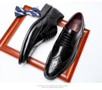 Caballero de cuero genuino tallado, zapatos de cuero para hombres, zapatos de vestir de negocios - details 13